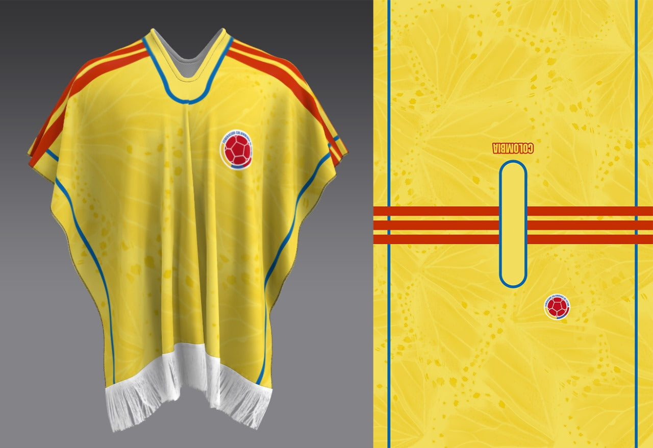 PONCHO MUNDIAL 2026 DE COLOMBIA UNISEX 💛💙❤️