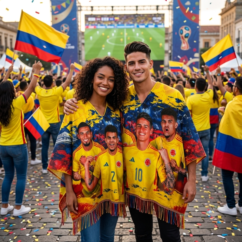 PONCHO SELECCION COLOMBIA VIP MUNDIAL 2026 - UNISEX