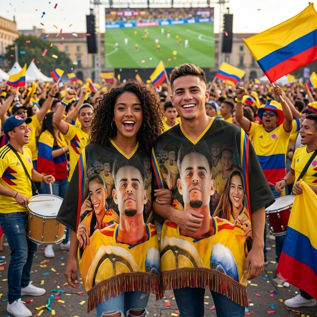 PONCHO SELECCION COLOMBIA VIP MUNDIAL 2026 - UNISEX