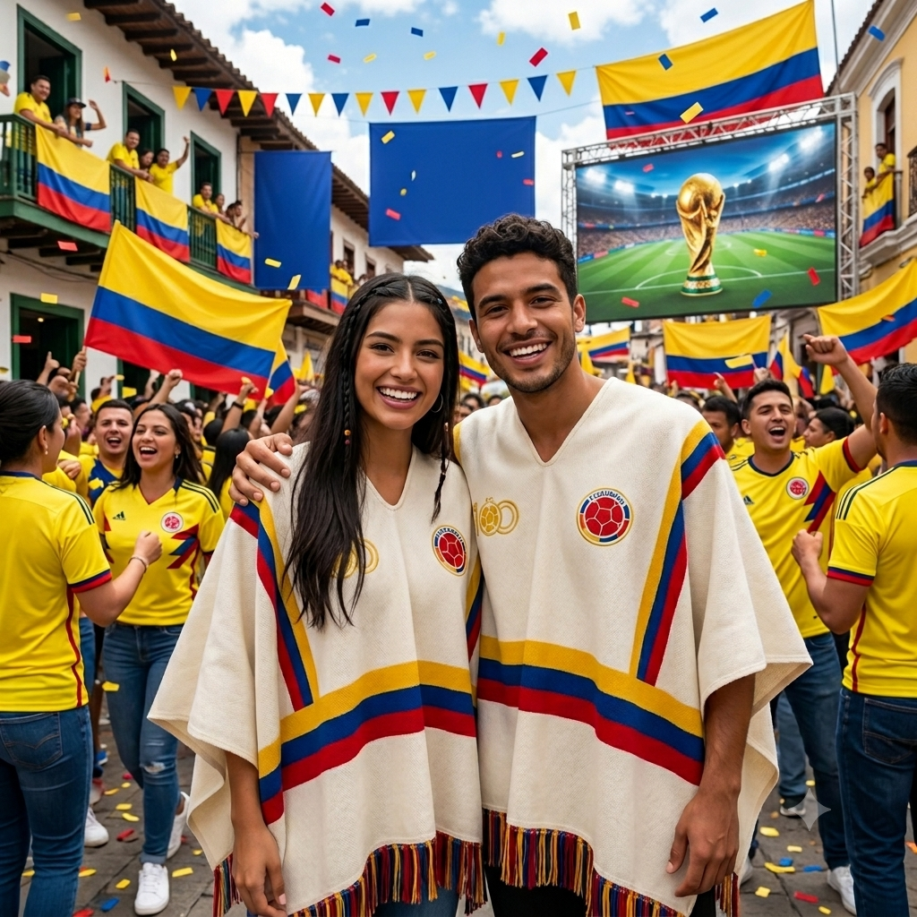 PONCHO SELECCION COLOMBIA VIP MUNDIAL 2026 - UNISEX