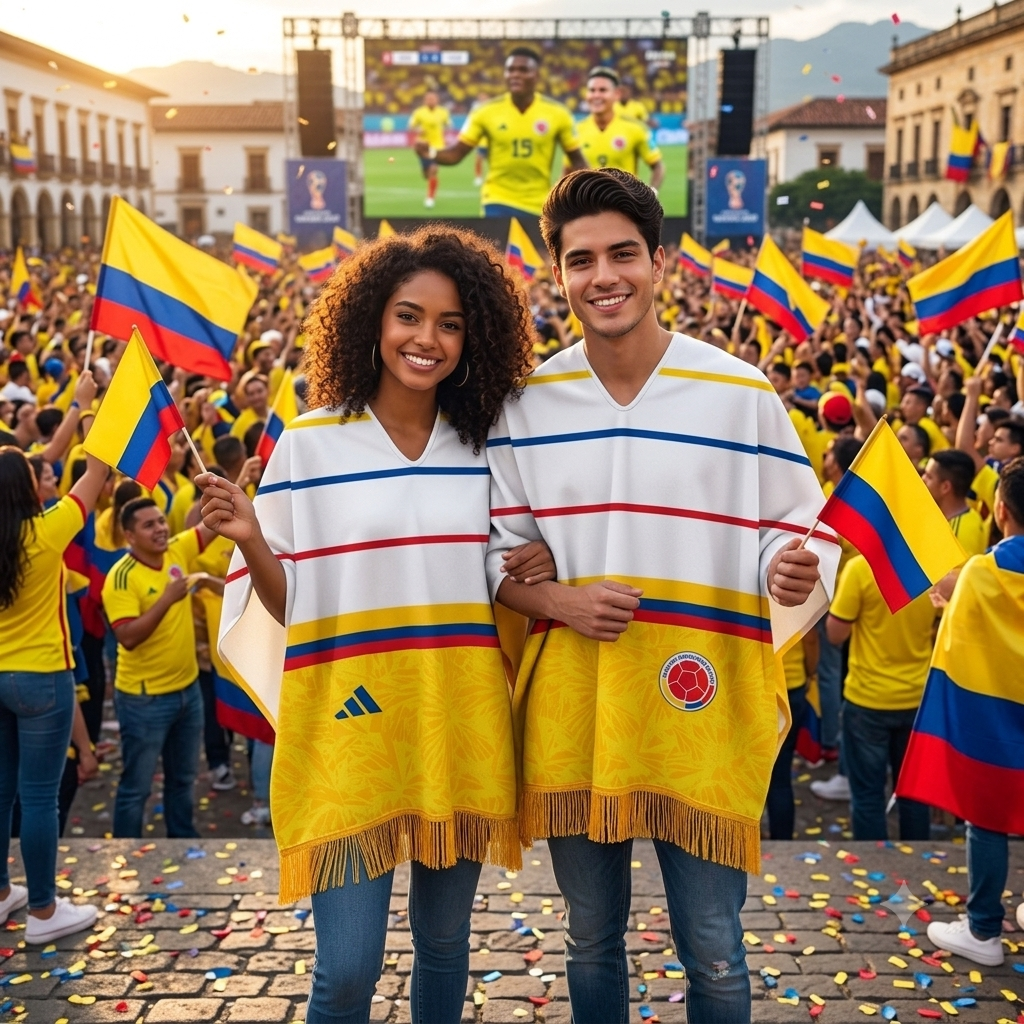 PONCHO SELECCION COLOMBIA VIP MUNDIAL 2026 - UNISEX