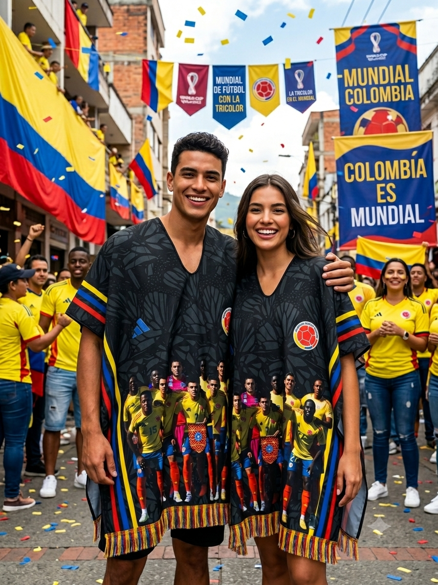 PONCHO SELECCION COLOMBIA VIP MUNDIAL 2026 - UNISEX
