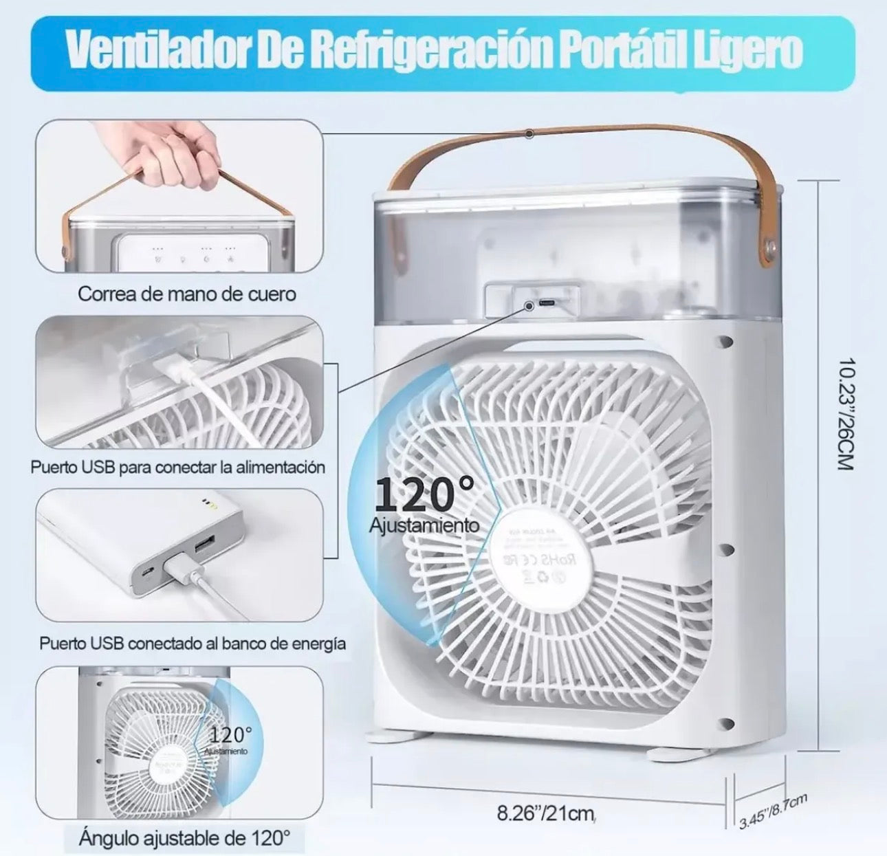 VENTILADOR AIRE ACONDICIONADO PORTATIL 🌬️❄️
