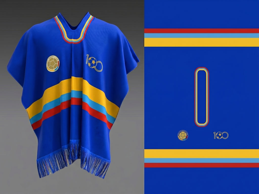 PONCHO MUNDIAL 2026 DE COLOMBIA UNISEX 💛💙❤️
